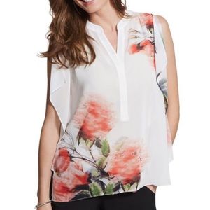 Chico’s🌟BLACK LABEL PRINTED FLORAL PONCHO🌟